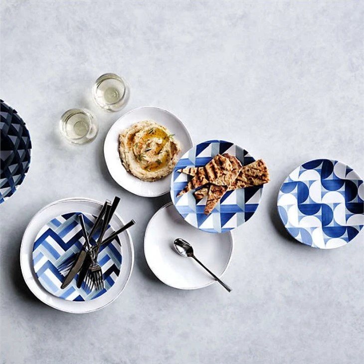 blue melamine plates 7