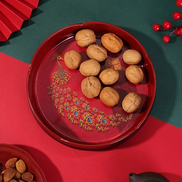 red melamine tray 2